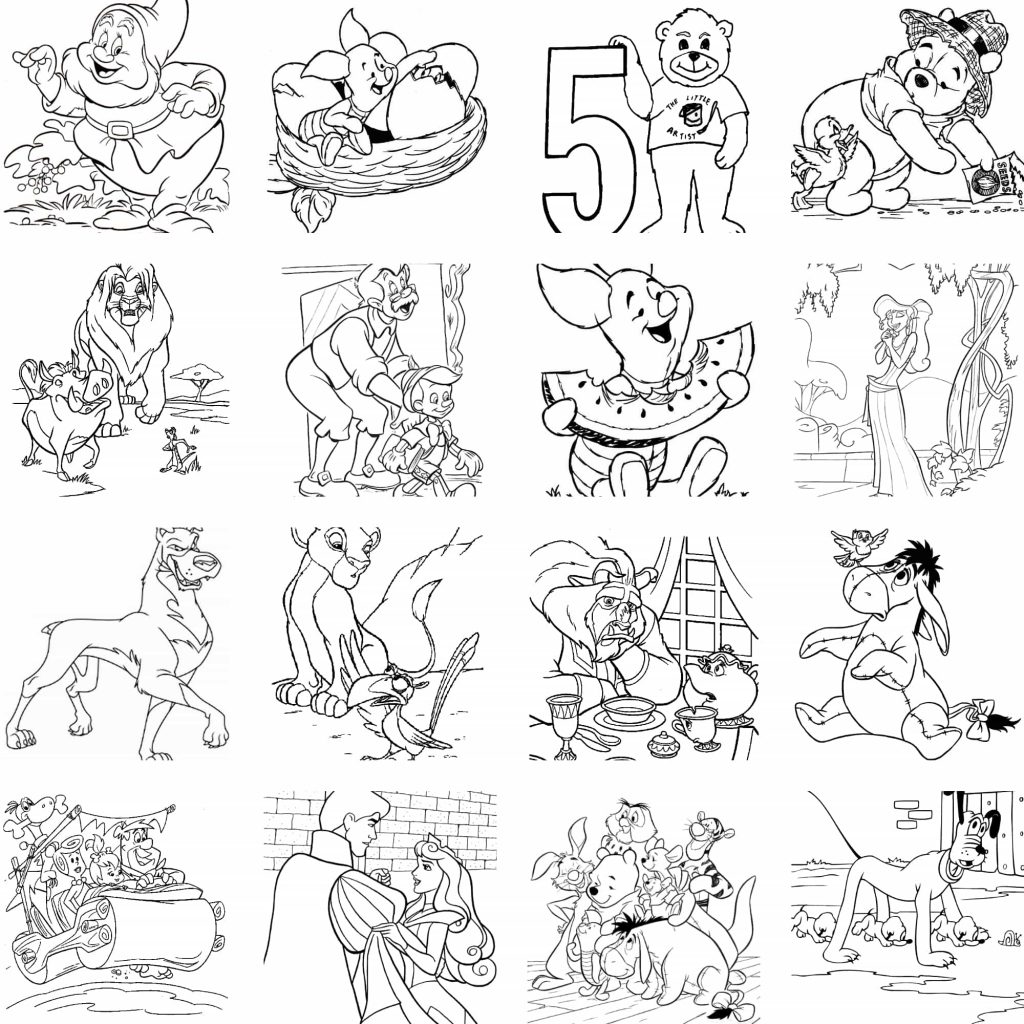 图片[6]-儿童手绘黑白线稿描边涂色简笔画PNG免扣素材5164款高清可打印-五车芝士